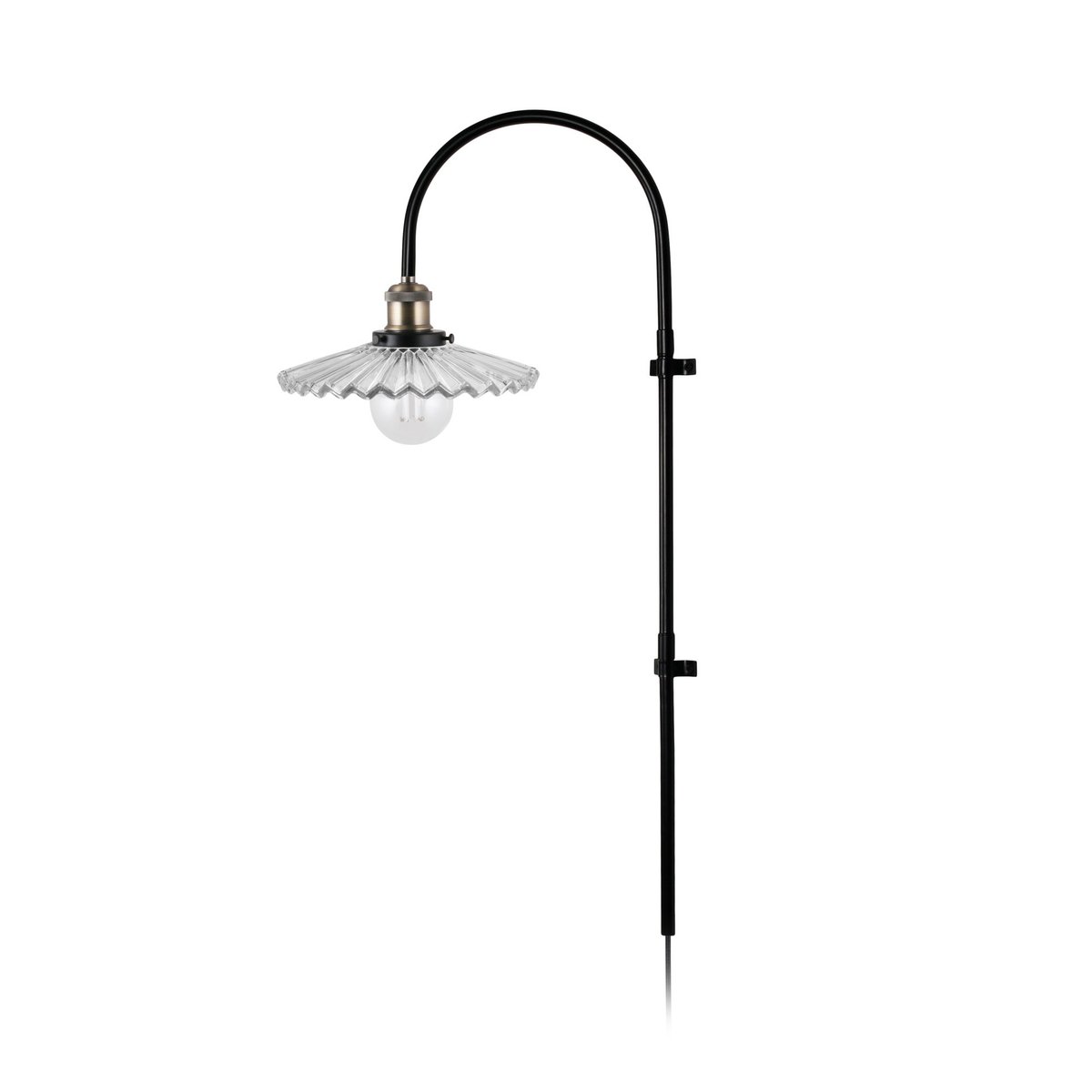 Globen Lighting Cobbler seinävalaisin 75 cm Kirkas | Skandinaavinen Sisustus | Seinävalaisimet | Musta