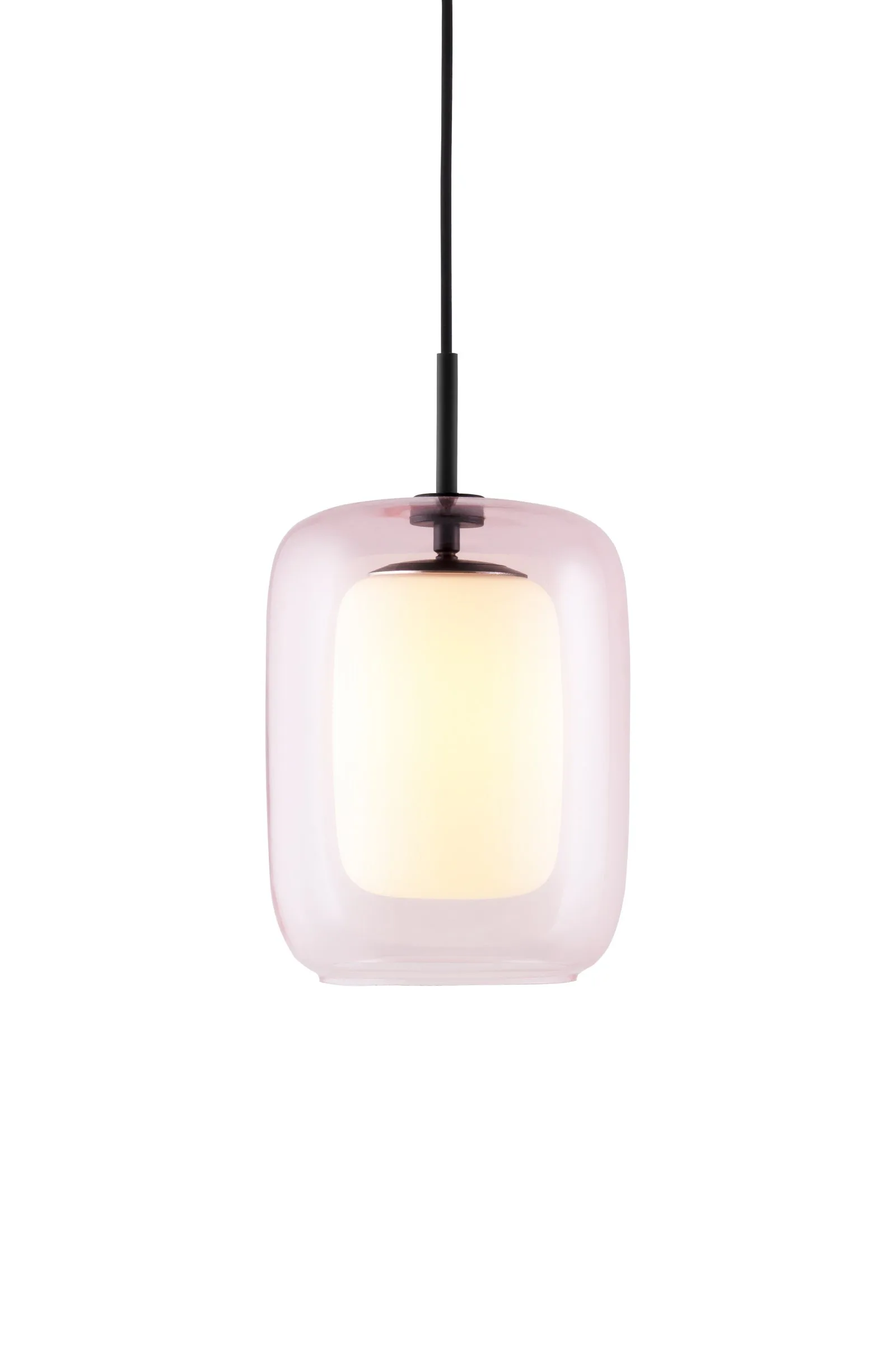 Cuboza riippuvalaisin Ø 20 cm, Persikka-valkoinen Globen Lighting