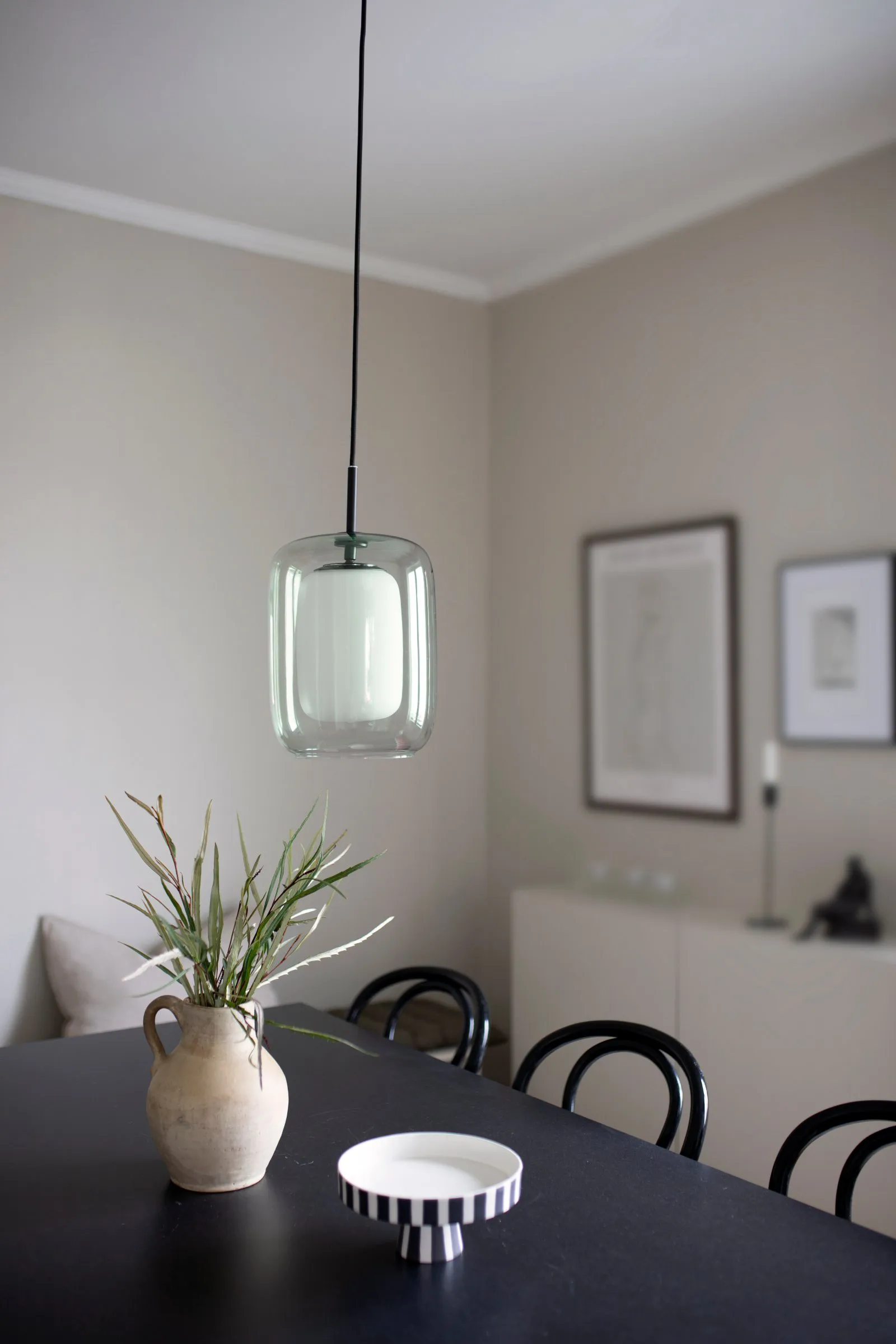 Cuboza riippuvalaisin Ø 20 cm, Vihreä-valkoinen Globen Lighting