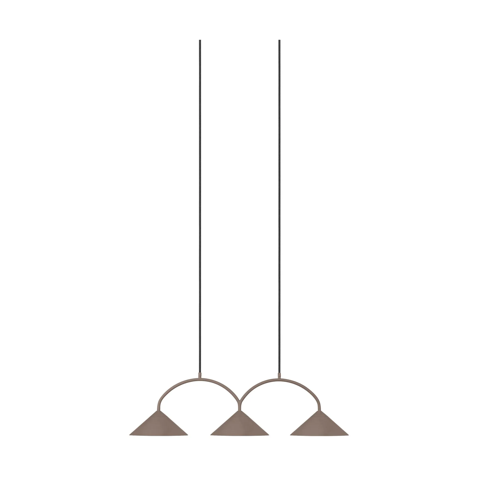 Curve riippuvalaisin 3, Mocha Globen Lighting