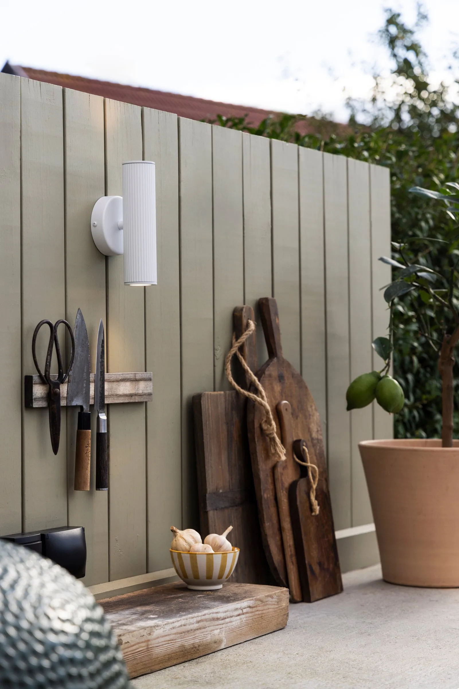 Hubble up/down seinälamppu julkisivuvalaistus, Valkoinen Globen Lighting