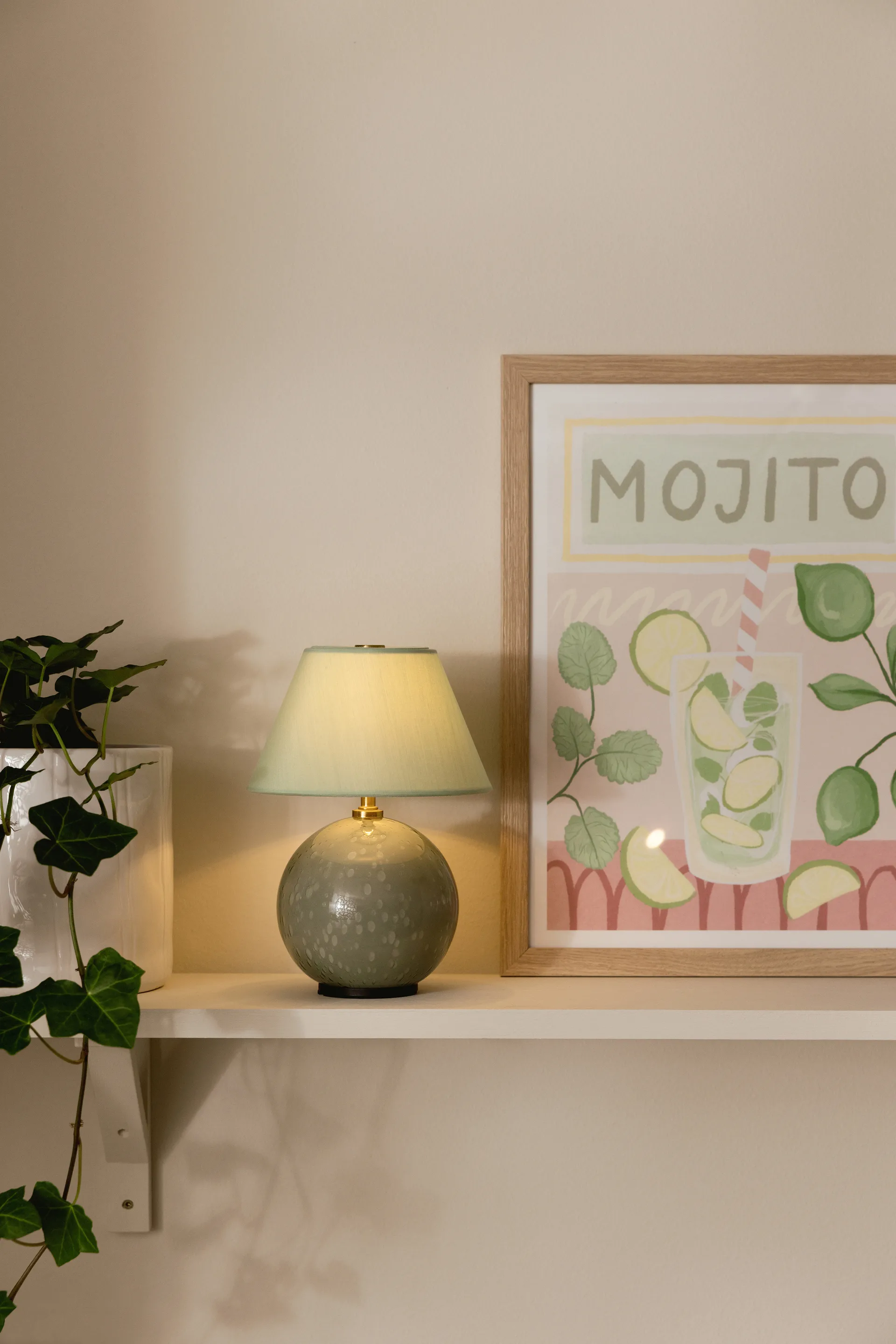 Iris 16 kannettava pöytävalaisin, Vihreä Globen Lighting