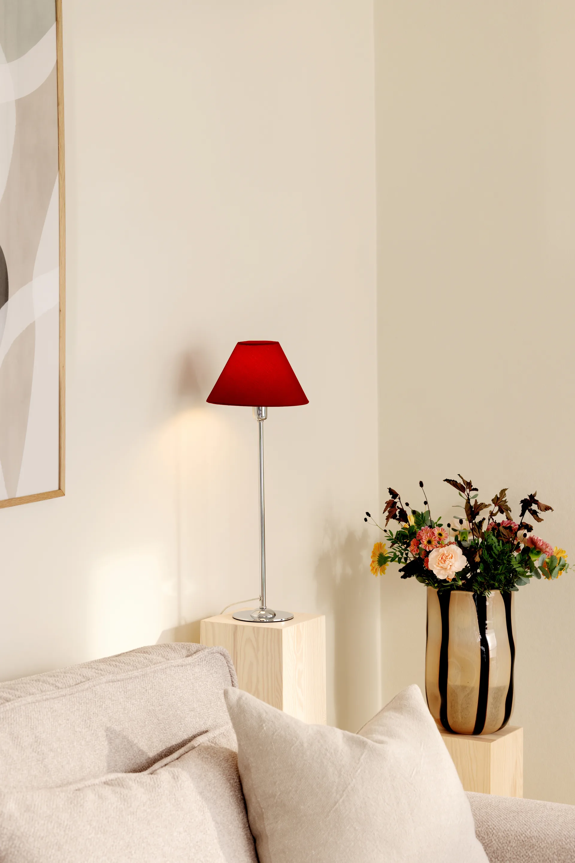 Iris 20 lampunvarjostin, Burgundy Globen Lighting