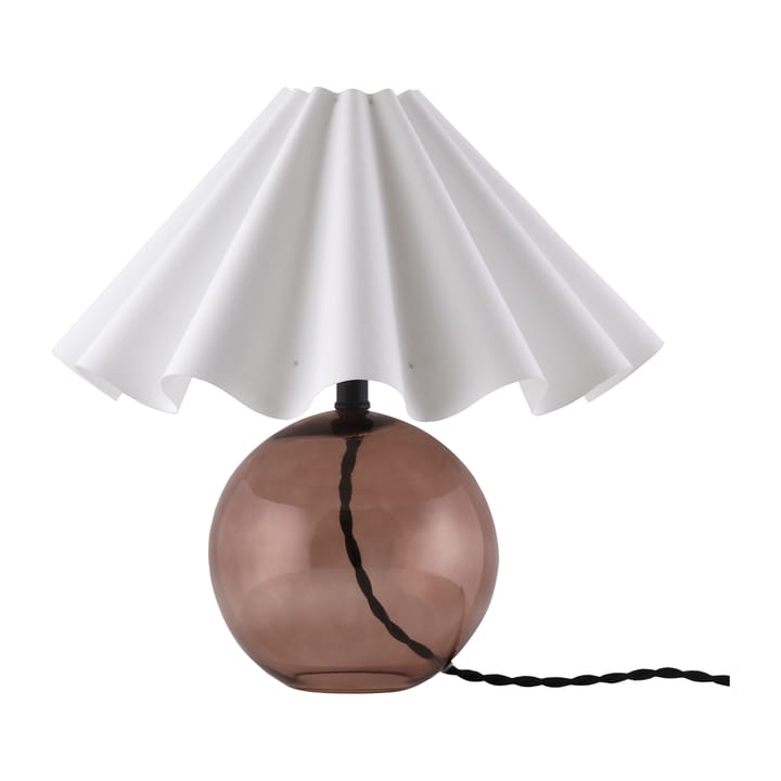 Judith pöytävalaisin Ø 30 cm - Ruskea-valkoinen - Globen Lighting