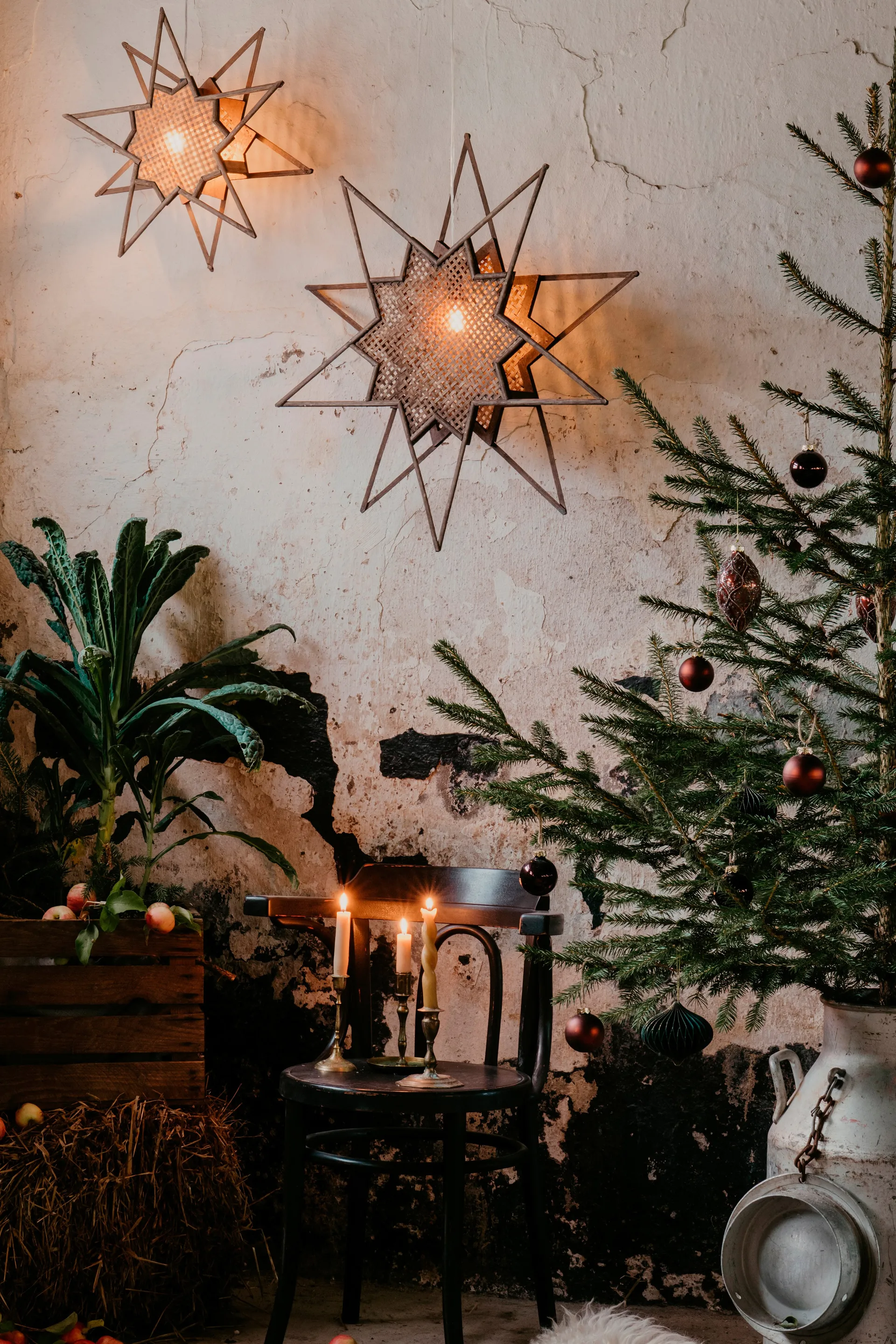 Karin adventtitähti Ø45 cm, Ruskea Globen Lighting