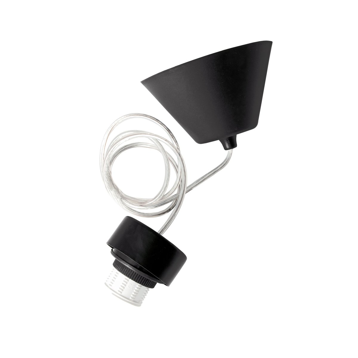 Globen Lighting Lampun ripustinsarja sisätiloihin IP20 Musta-läpinäkyvä