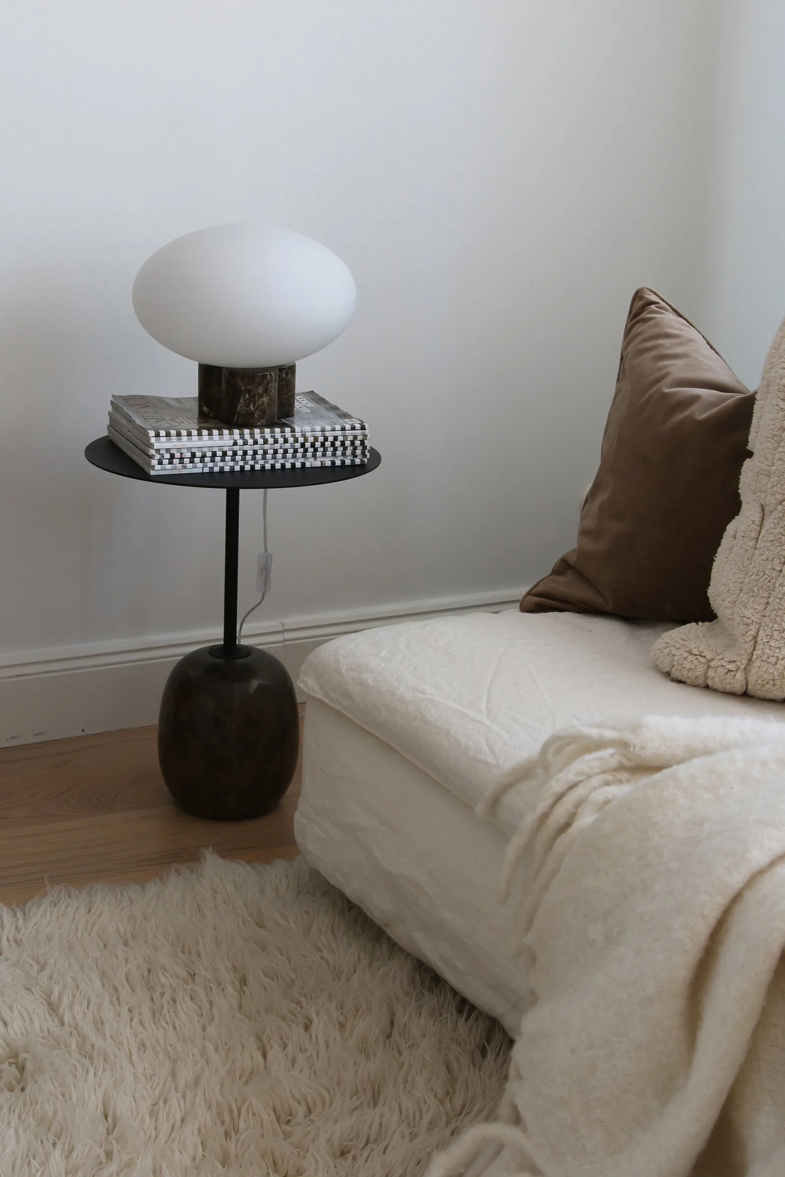 Mammut pöytävalaisin Ø 28 cm, Ruskea Globen Lighting