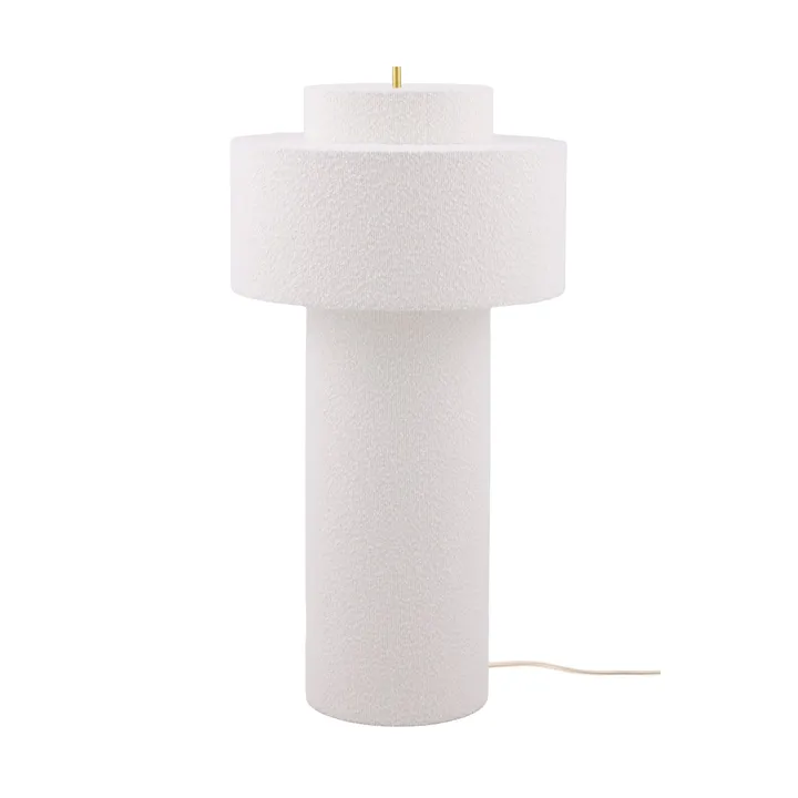Noah lattiavalaisin - Valkoinen bouclé, Ø45x88 cm - Globen Lighting