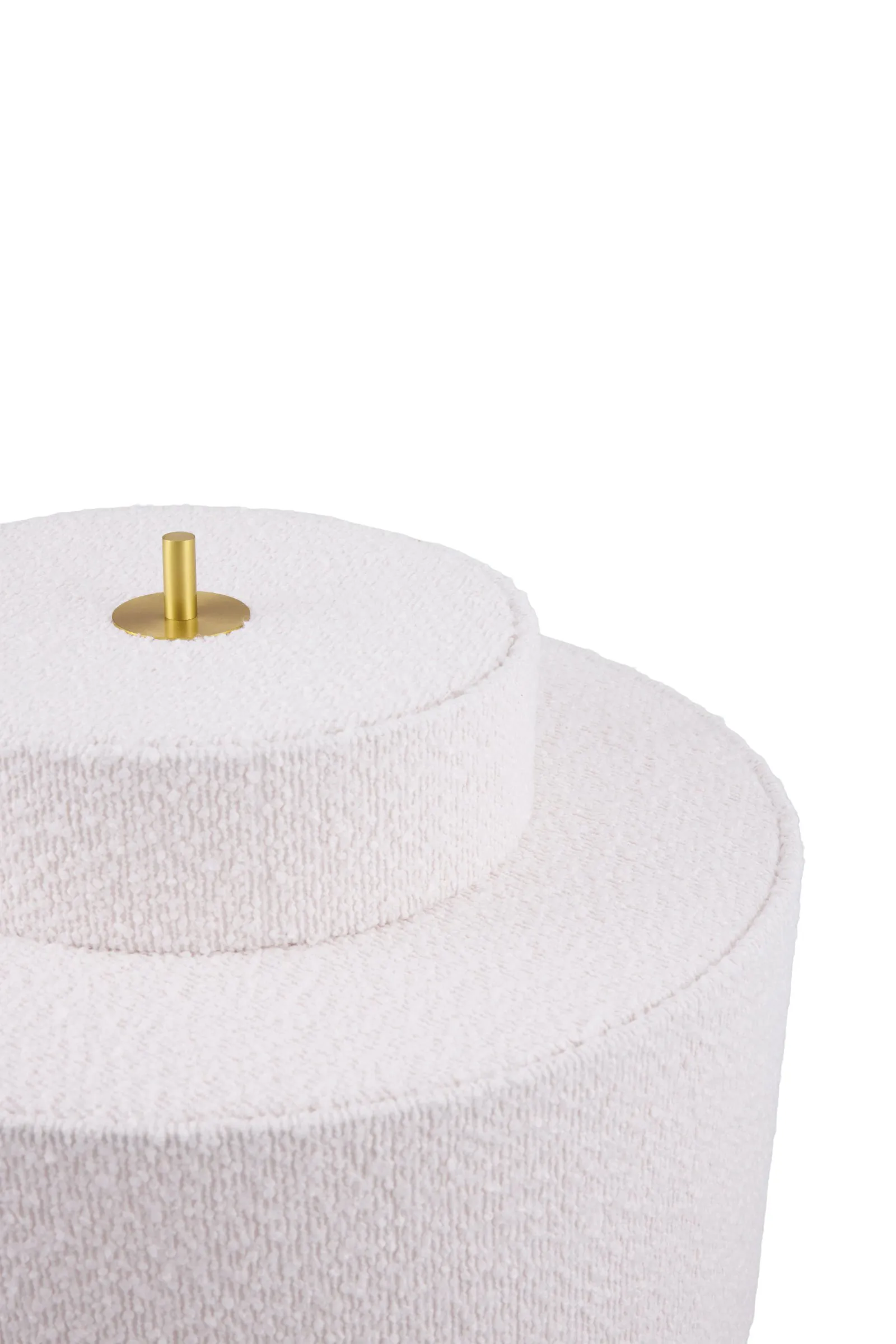 Noah lattiavalaisin, Valkoinen bouclé, Ø45x88 cm Globen Lighting