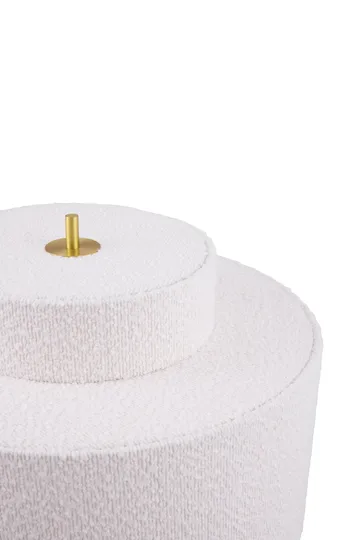 Noah lattiavalaisin - Valkoinen bouclé, Ø45x88 cm - Globen Lighting