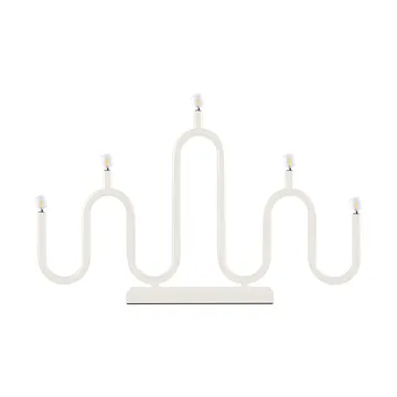 Noel 5 adventtikynttelikkö - Elefantinluunvalkoinen - Globen Lighting