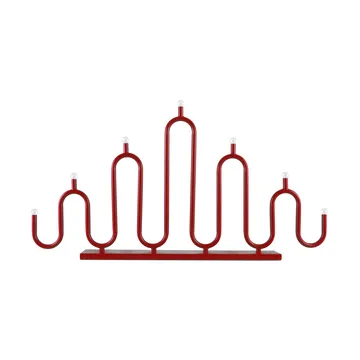 Noel 7 -adventtikynttelikkö - Punainen - Globen Lighting