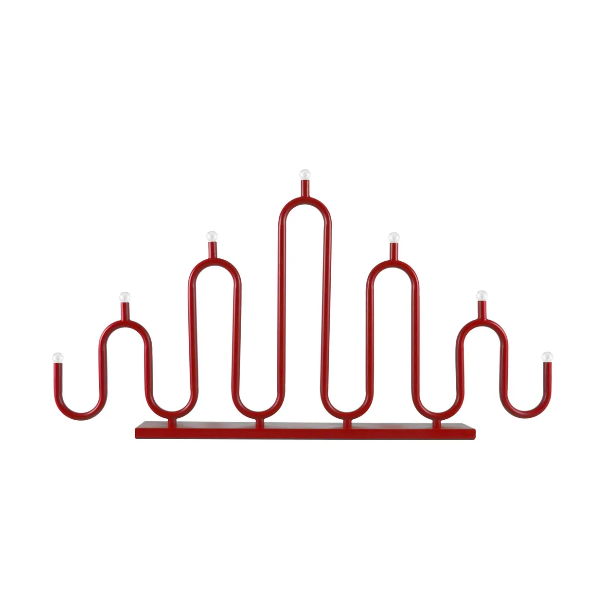 Globen Lighting Noel 7 -adventtikynttelikkö Punainen