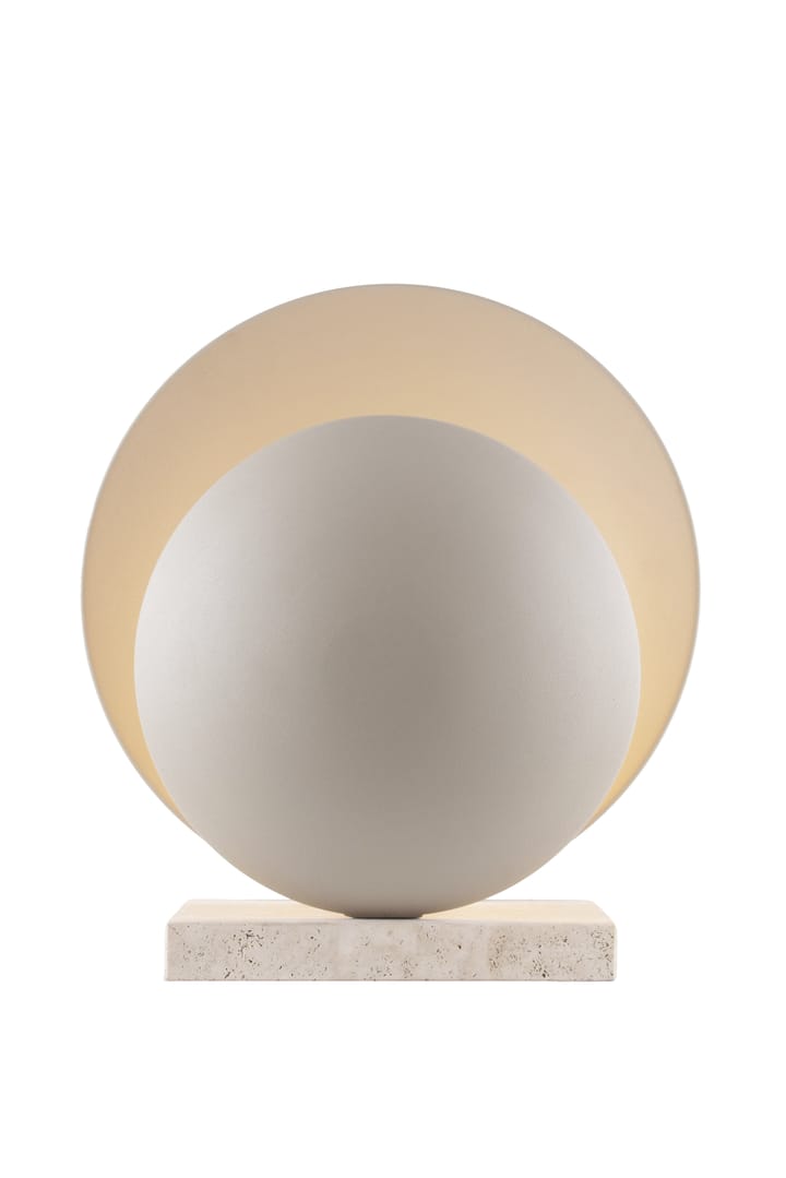 Orbit pöytävalaisin, Beige-travertiini Globen Lighting
