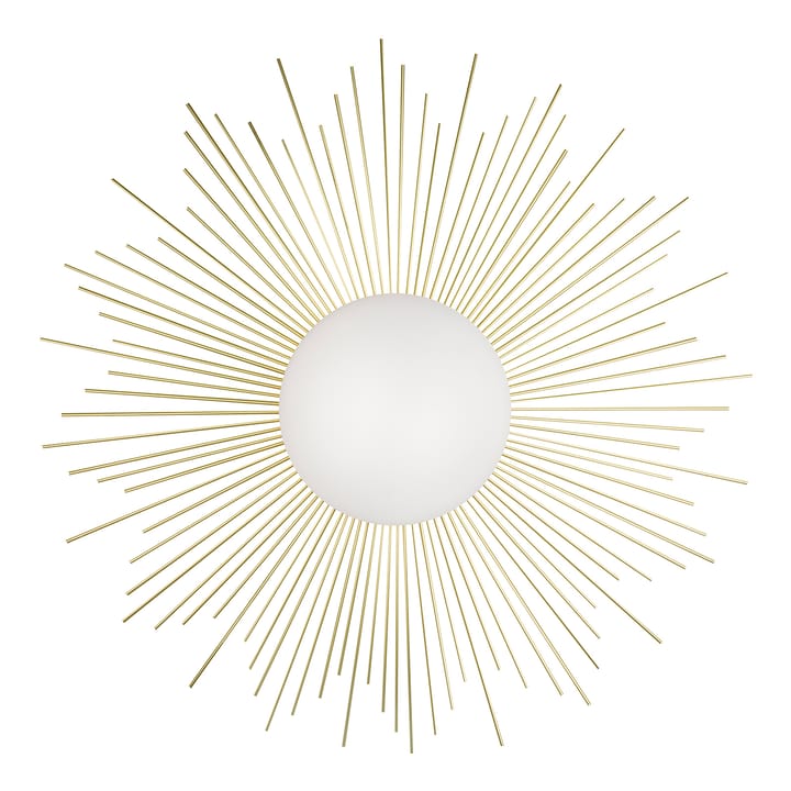 Soleil plafondi/seinävalaisin Ø 56 cm - Harjattu messinki - Globen Lighting