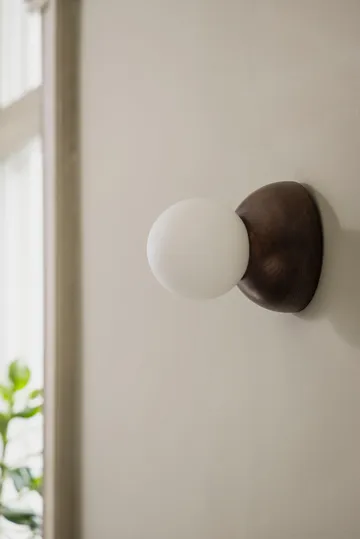 Torrano seinävalaisin/kattolamppu 13 cm - Ruskeaksi petsattu tammi - Globen Lighting