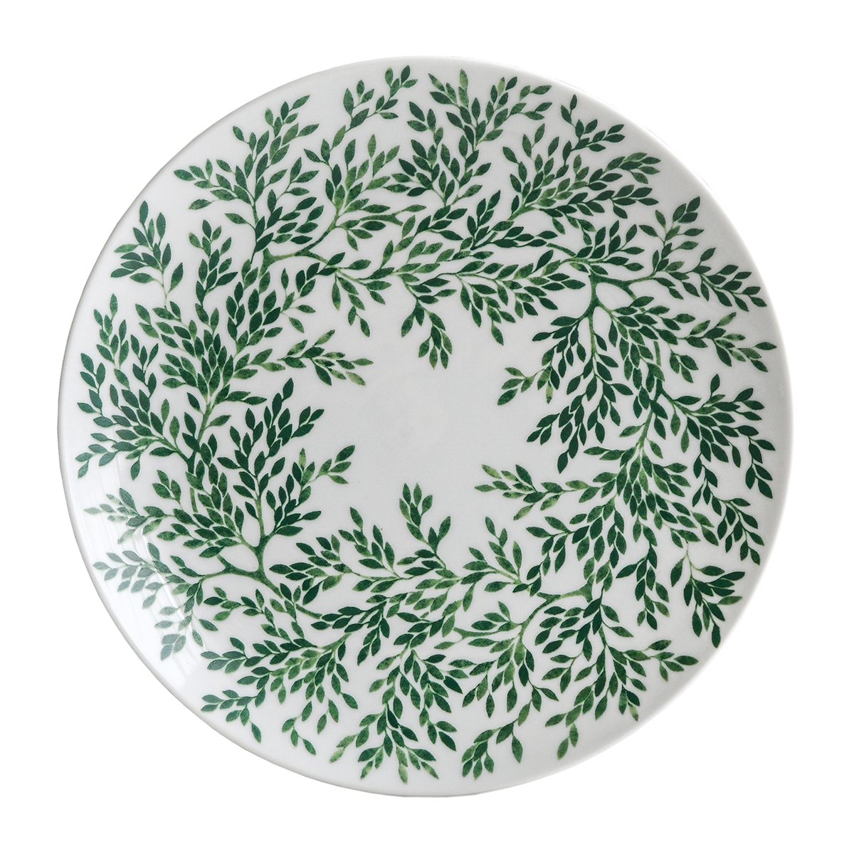 Götefors Porslin Botanica Myrten -leipälautanen 21 cm Vihreä