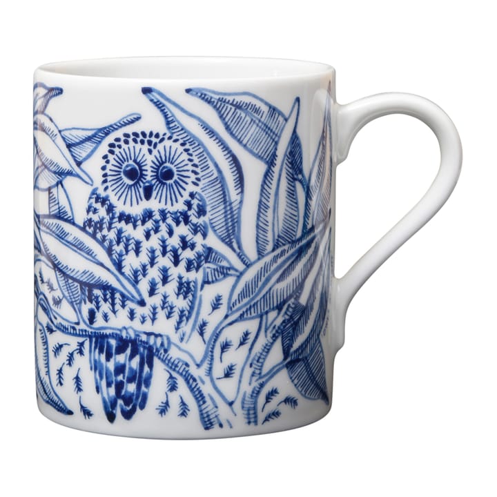 Owls at night -muki 35 cl - Sininen - Götefors Porslin