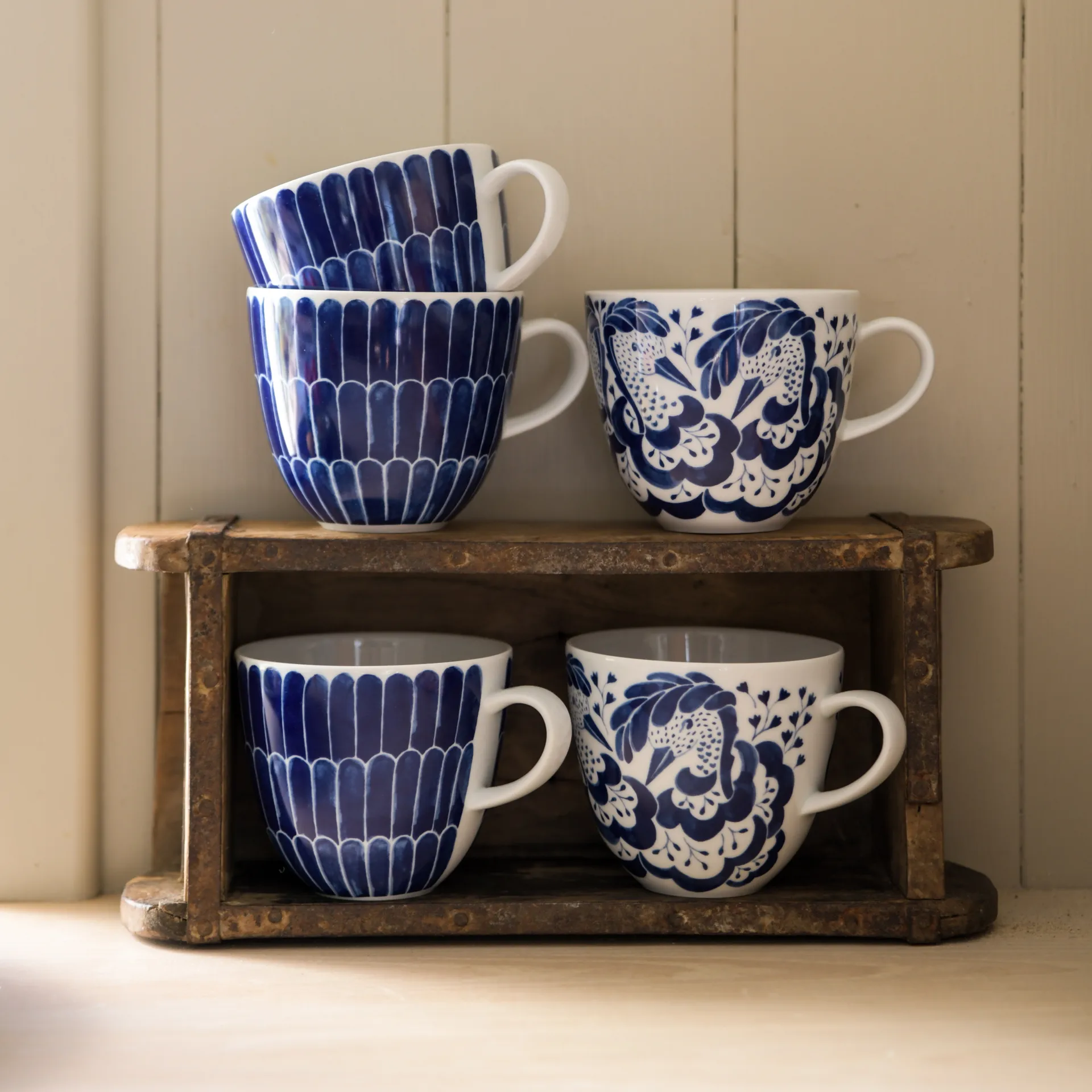 Selma juhla muki 41 cl, Sininen Götefors Porslin