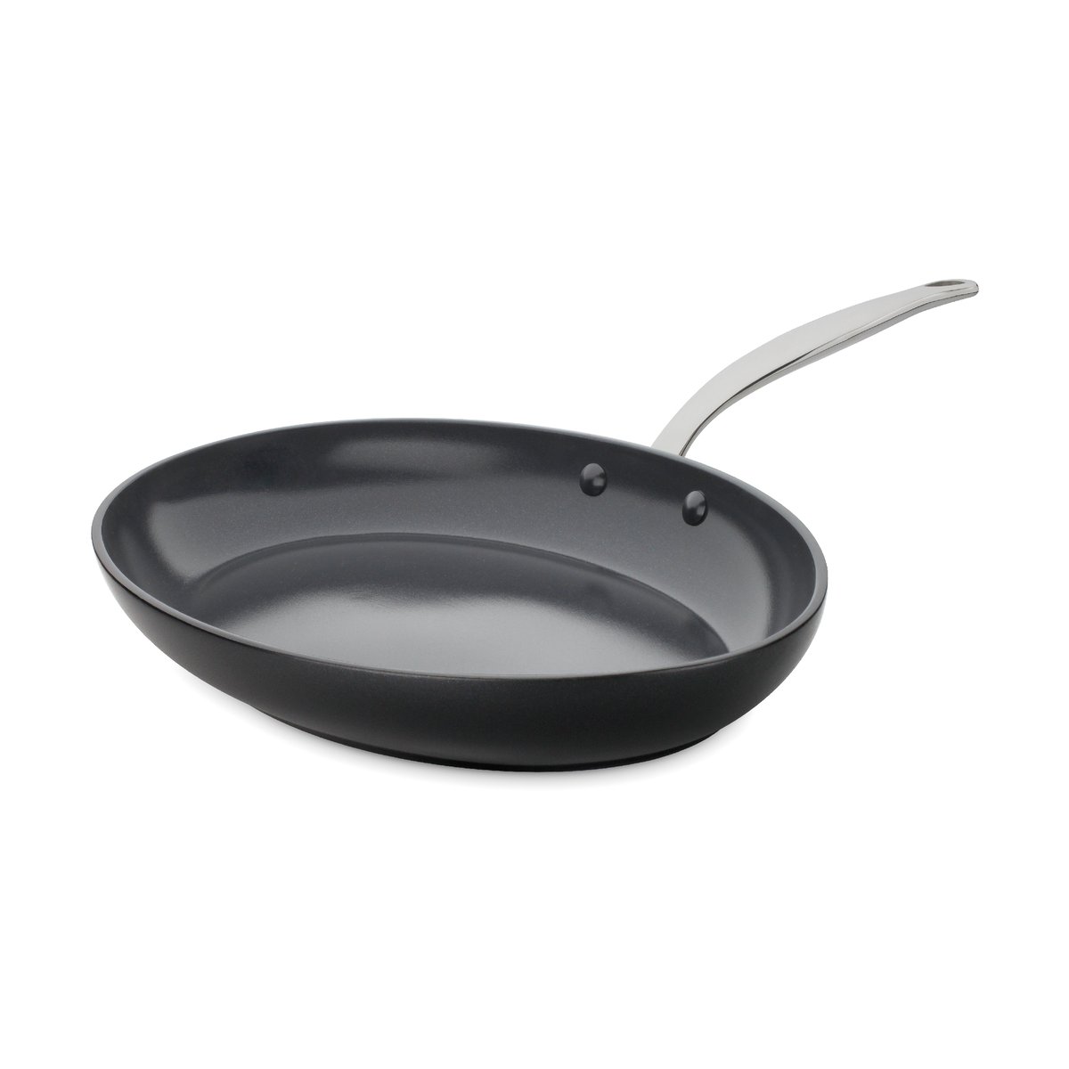 GreenPan Barcelona soikea paistinpannu 23x33 cm | Skandinaavinen Sisustus | Paistinpannut | Musta