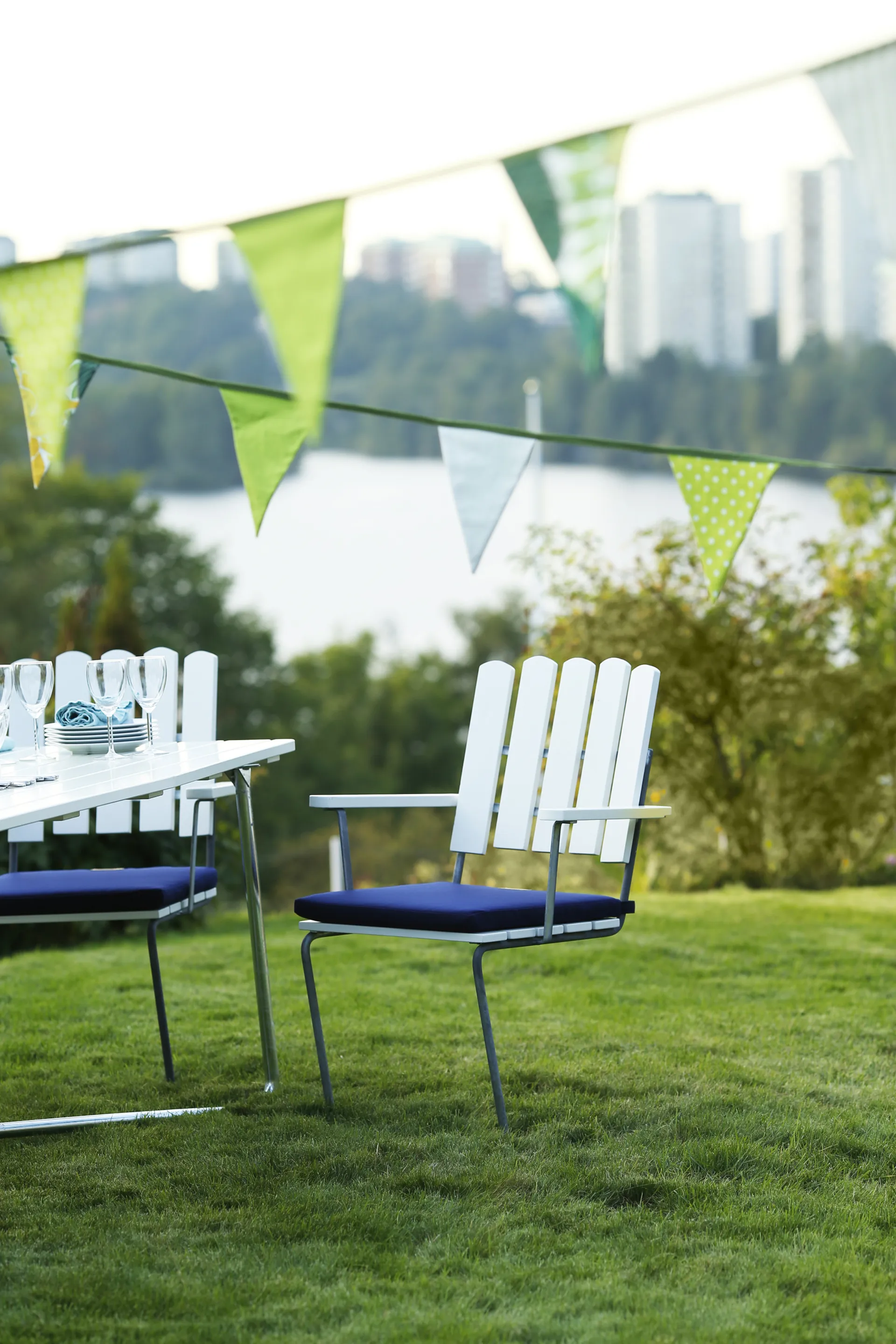 A2 istuinpehmuste, Sunbrella sininen Grythyttan Stålmöbler