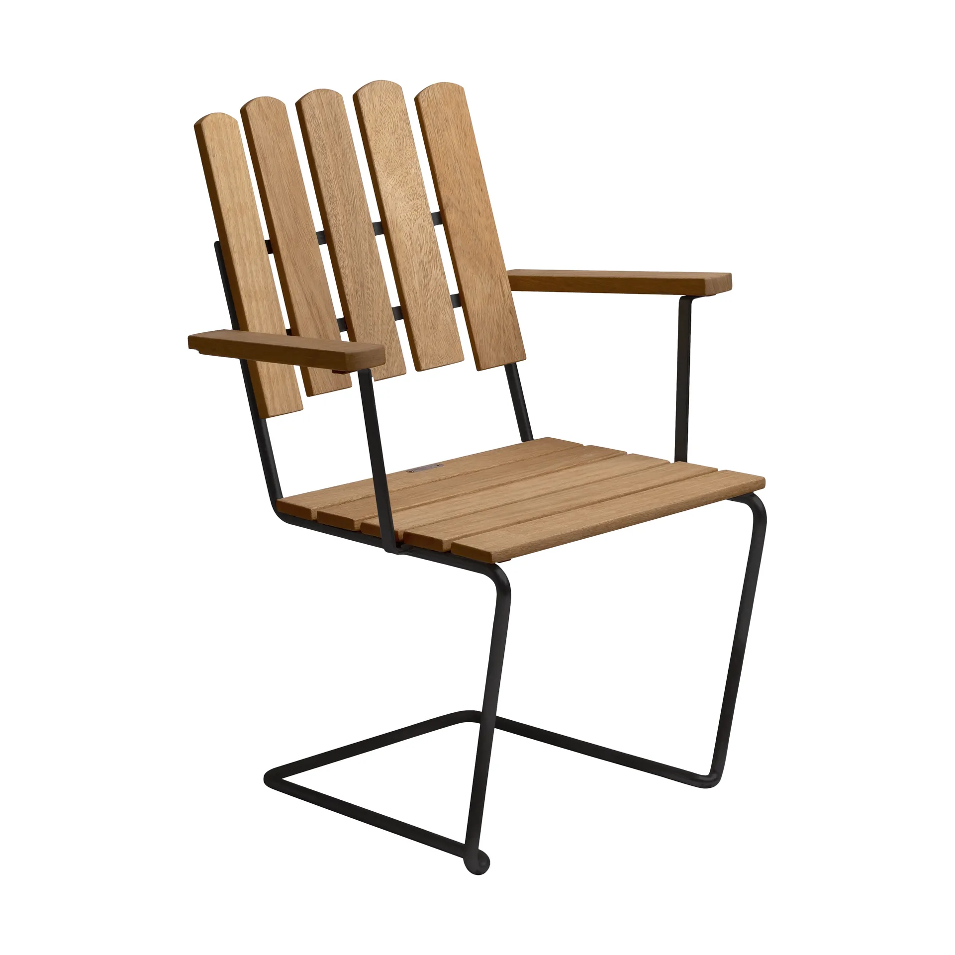 A2 nojatuoli, Öljytty tammi-musta Grythyttan Stålmöbler