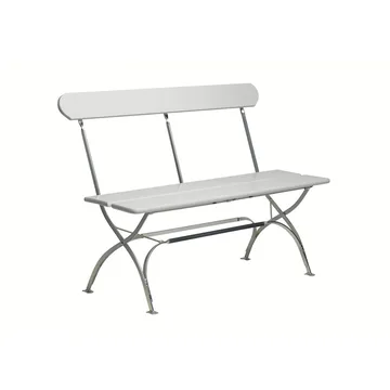 Bryggerisohva - Valkoinen lakattu tammi-kuumasinkitty - Grythyttan Stålmöbler