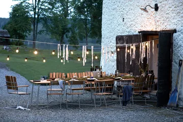 Grythyttan ruokailuryhmä B25A + 2st Tuoli 1 + Penkki 8 tiikki. - Grythyttan Stålmöbler