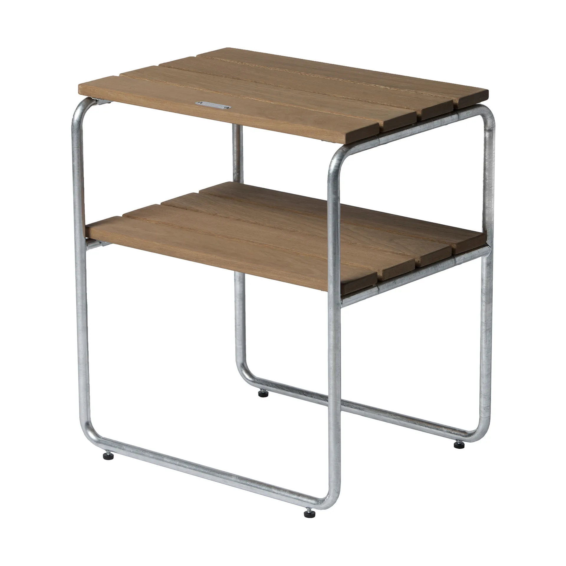 Grythyttan sivupöytä, Tammiöljy-kuumasinkitty teline Grythyttan Stålmöbler