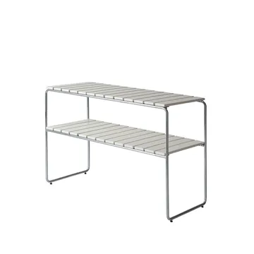 Grythyttan sivupöytä - Valkoinen lakattu-kuumasinkitty teline - Grythyttan Stålmöbler