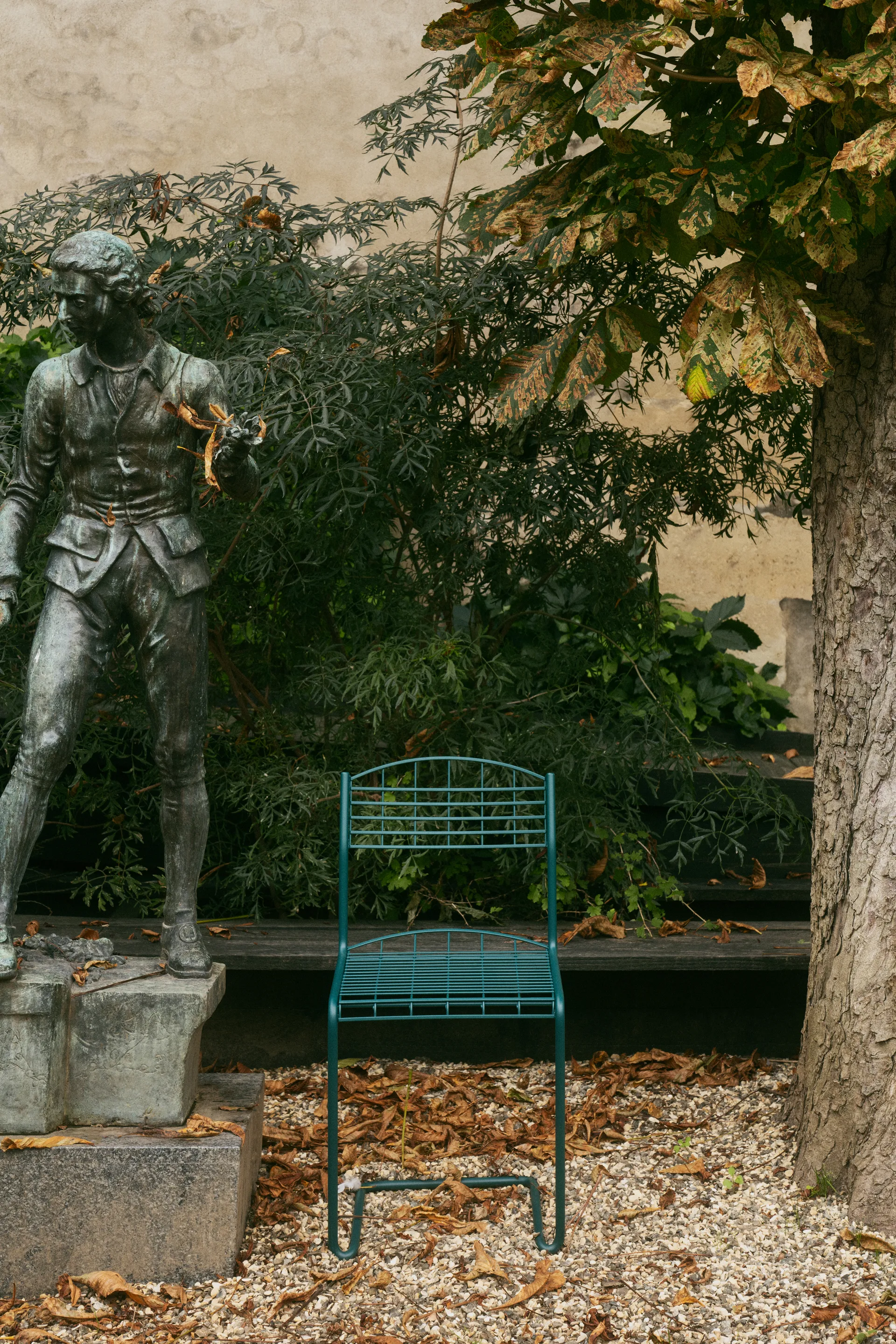 High Tech tuoli, Blue green Grythyttan Stålmöbler