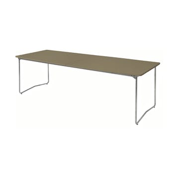 Table B31 ruokapöytä 230 cm - Vaaleanvihreä tammi-sinkitty teräs - Grythyttan Stålmöbler