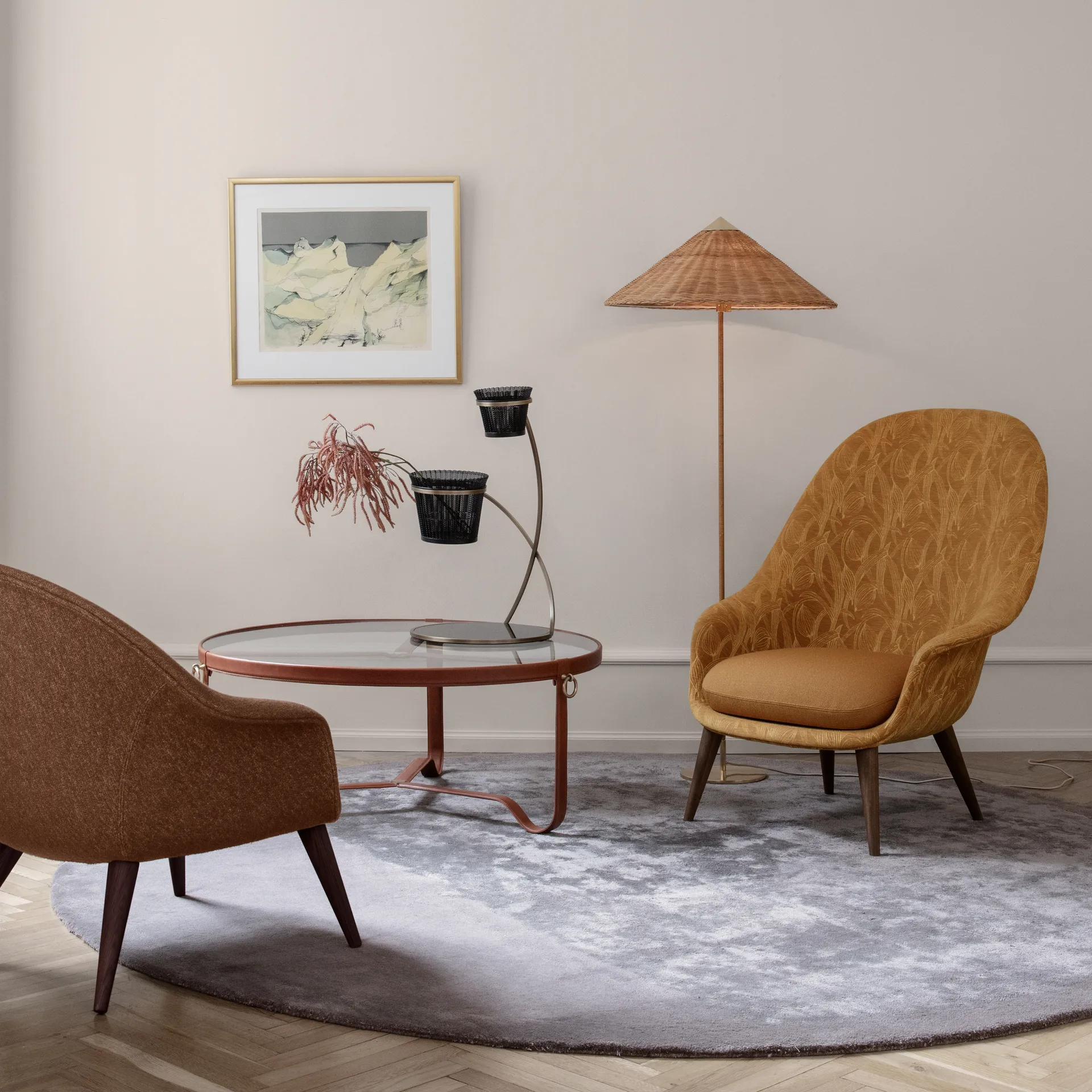 9602 lattiavalaisin, Messinki-wicker willow GUBI