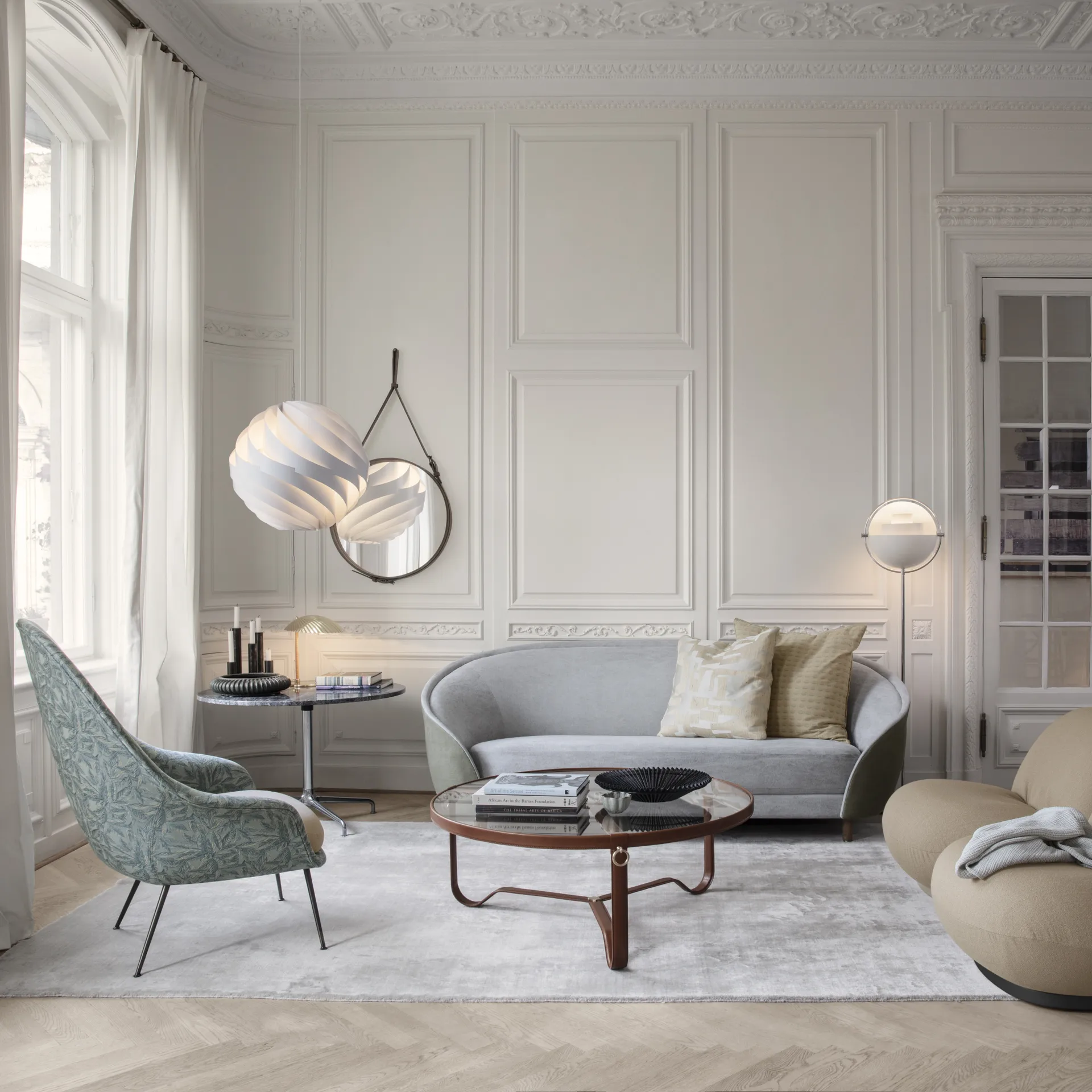 Adnet sohvapöytä Ø 100 cm, Tan GUBI