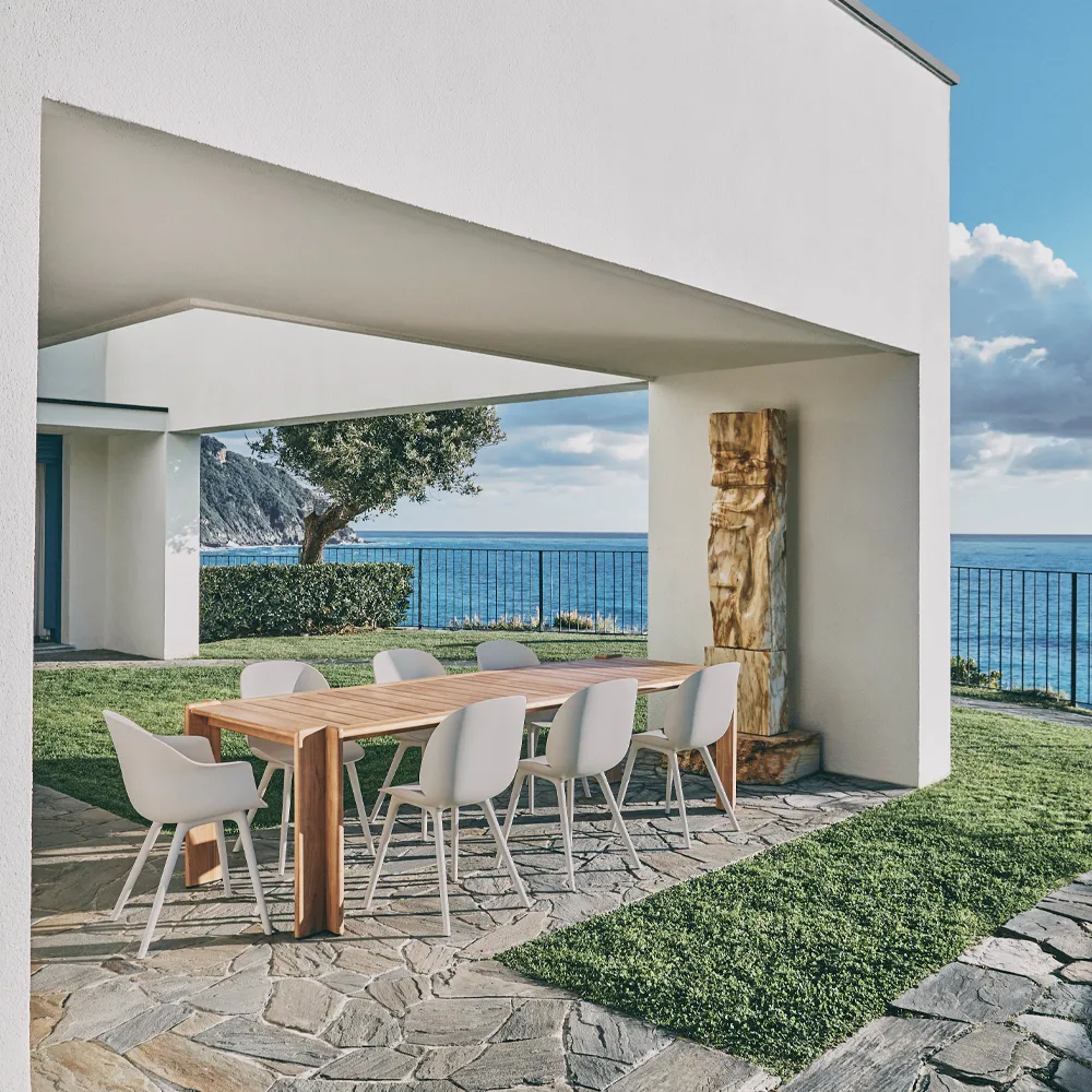 Atmosfera ruokapöytä, Tiikki, 281x105 cm GUBI