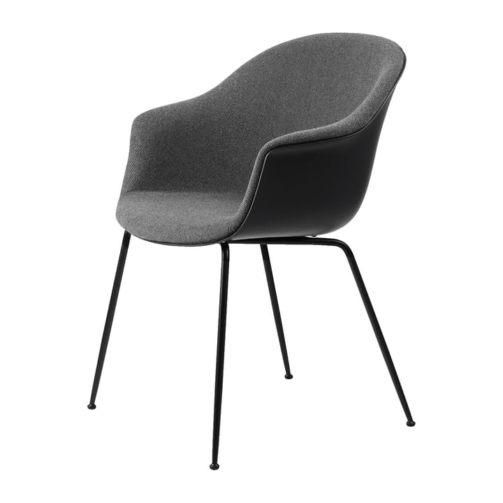 Bat Dining Chair front upholstered conic base - Hallingdal 65 nro 173-black - GUBI