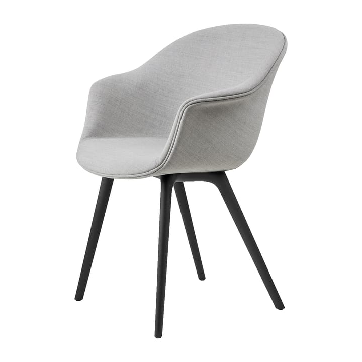 Bat Dining Chair fully upholstered plastic base - Remix 3 nro 123-black - GUBI