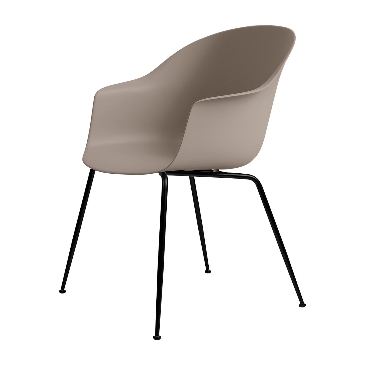 GUBI Bat tuoli muovia mustat jalat New Beige | Skandinaavinen Sisustus | Tuolit | Beige