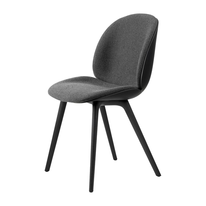 Beetle dining chair front upholstered plastic base - Hallingdal 65 nro 173-black - GUBI