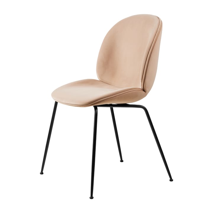 Beetle dining chair fully upholstered -tuoli - Sunday 034-black - Gubi