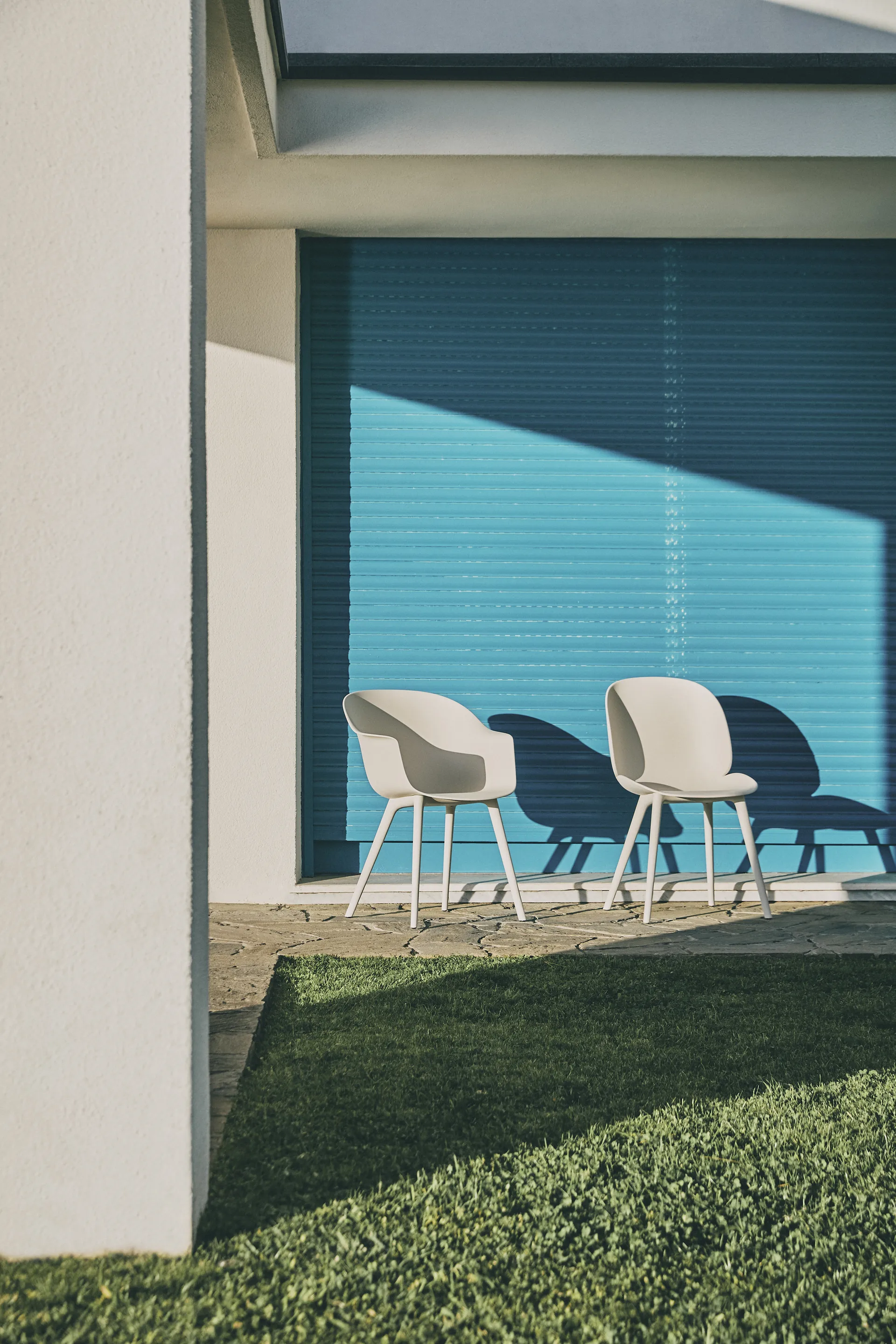 Beetle Dining Outdoor -tuoli, Alabaster white GUBI