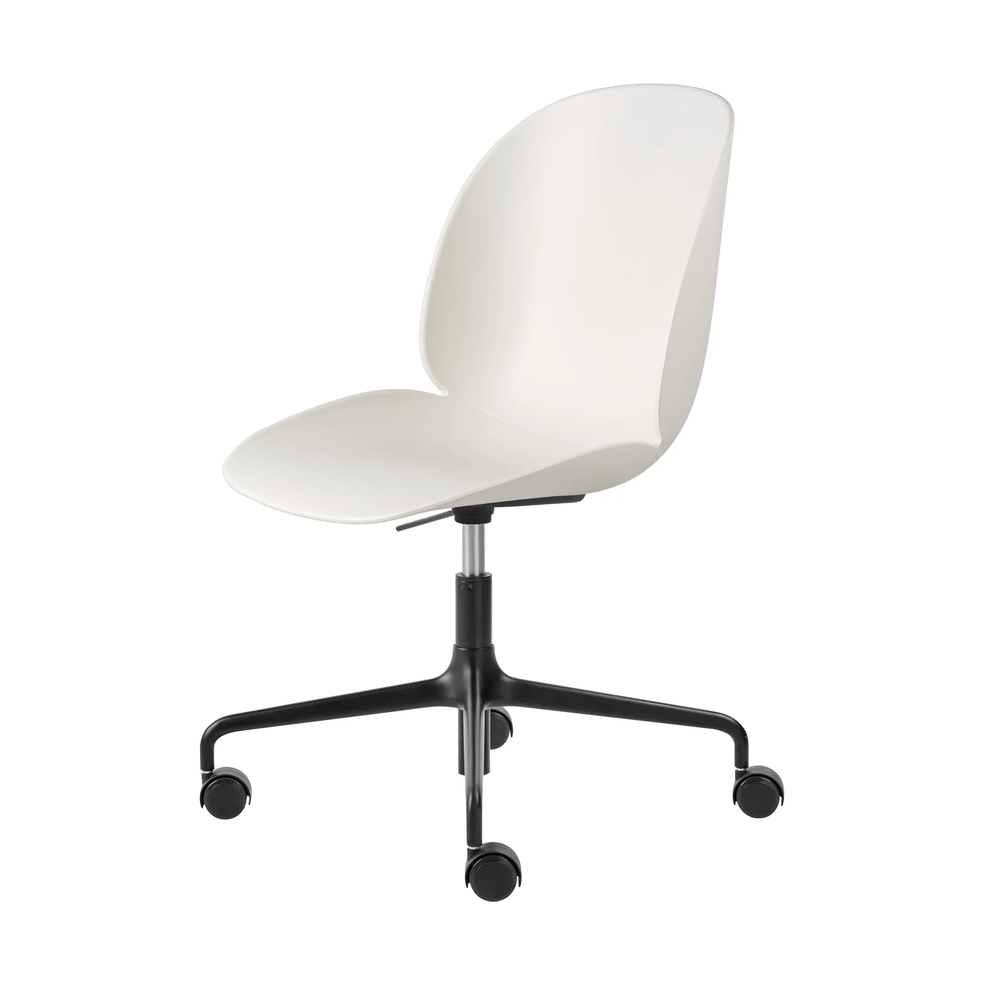 Beetle Meeting Chair toimistotuoli, Alabaster white-black GUBI