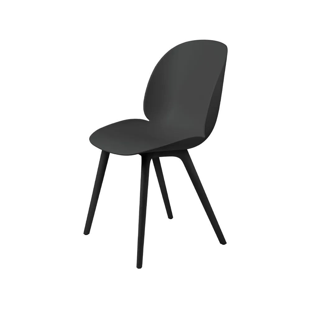 Beetle Plastic -tuoli, Black GUBI