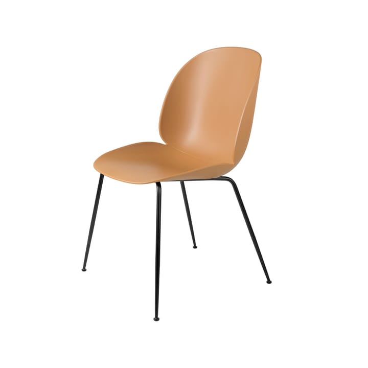 Beetle tuoli - Amber brown, musta teräsrunko - Gubi