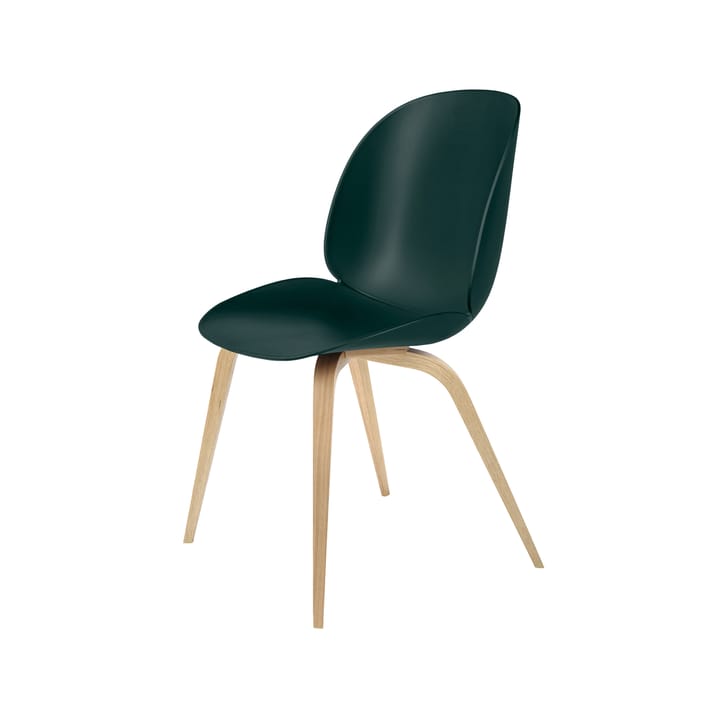 Beetle tuoli - Dark green-mattalakattu tammirunko - GUBI