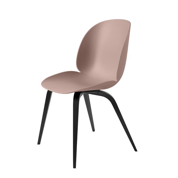 Beetle tuoli mustat muovijalat - sweet pink - GUBI