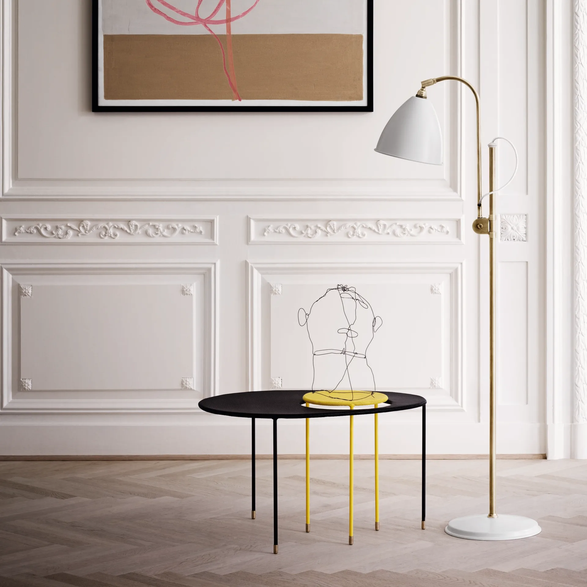 Bestlite BL3M lattiavalaisin, mattavalkoinen-messinki GUBI