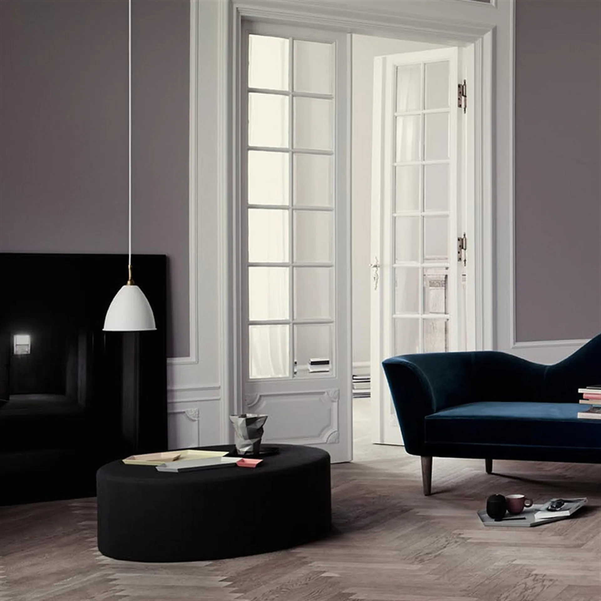 Bestlite BL9M valaisin, mattavalkoinen-kromi GUBI