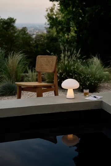 C-chair Outdoor tuoli - All french cane-natural teak - GUBI