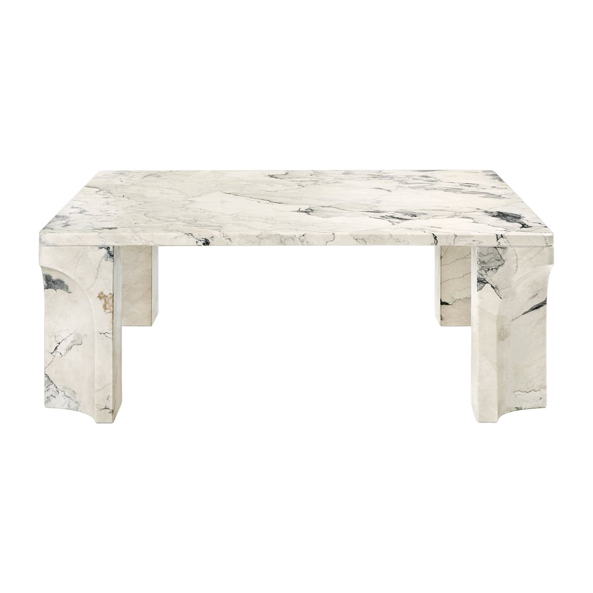 GUBI Doric sohvapöytä 80 x 80 cm Electric grey | Skandinaavinen Sisustus | Sohvapöydät | Harmaa